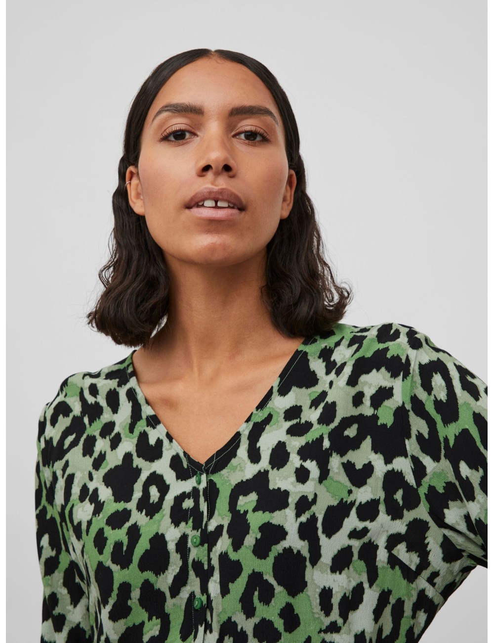 VESTIDO CORTO AJUSTABLE CINTURA ANIMAL PRINT