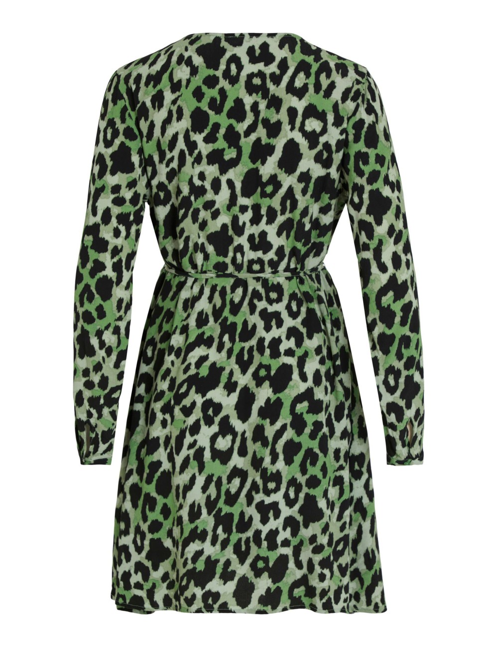 VESTIDO CORTO AJUSTABLE CINTURA ANIMAL PRINT