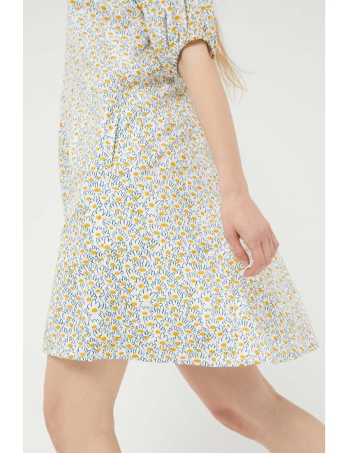 VESTIDO MANGA CORTA ESTAMPADO MARGARITAS