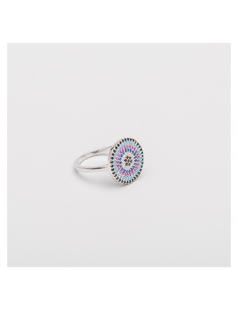 ANILLO PLATA DE LEY FRAMBUESA