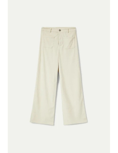 PANTALÓN DE PANA BLANCO