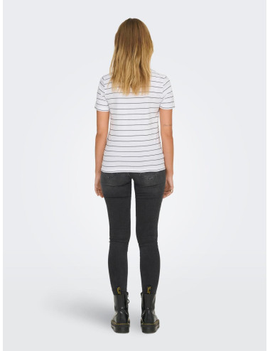 CAMISETA RAYAS LABIOS...