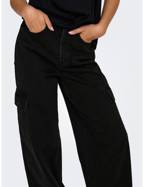 JEANS CARGO NEGRO