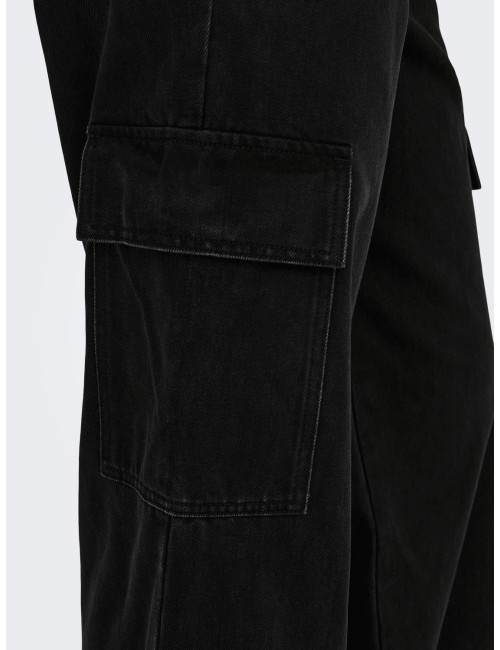 JEANS CARGO NEGRO