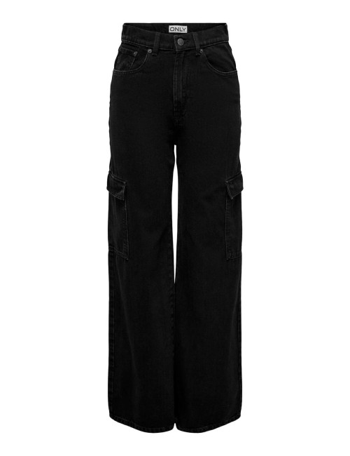 JEANS CARGO NEGRO