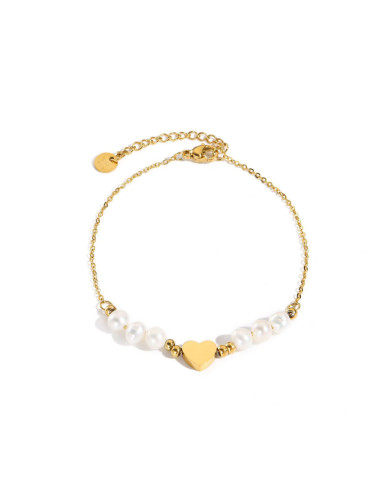 PULSERA ACERO CON PERLAS...
