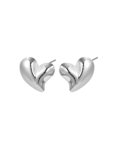 PENDIENTES ACERO CON PERLAS