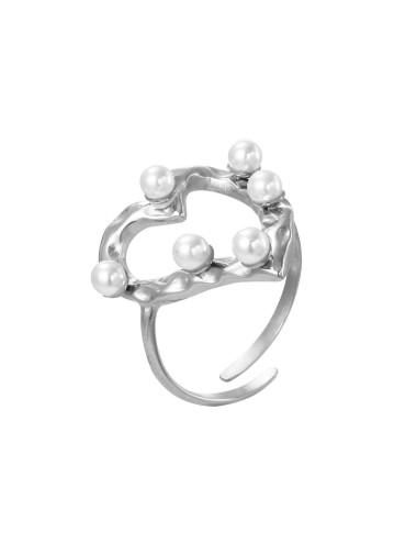 ANILLO ACERO CORAZÓN CON...