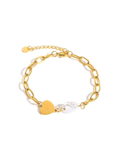 PULSERA ACERO CORAZÓN CON...