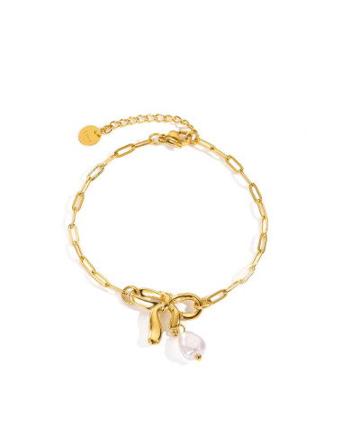 PULSERA ACERO CON LAZO CON...