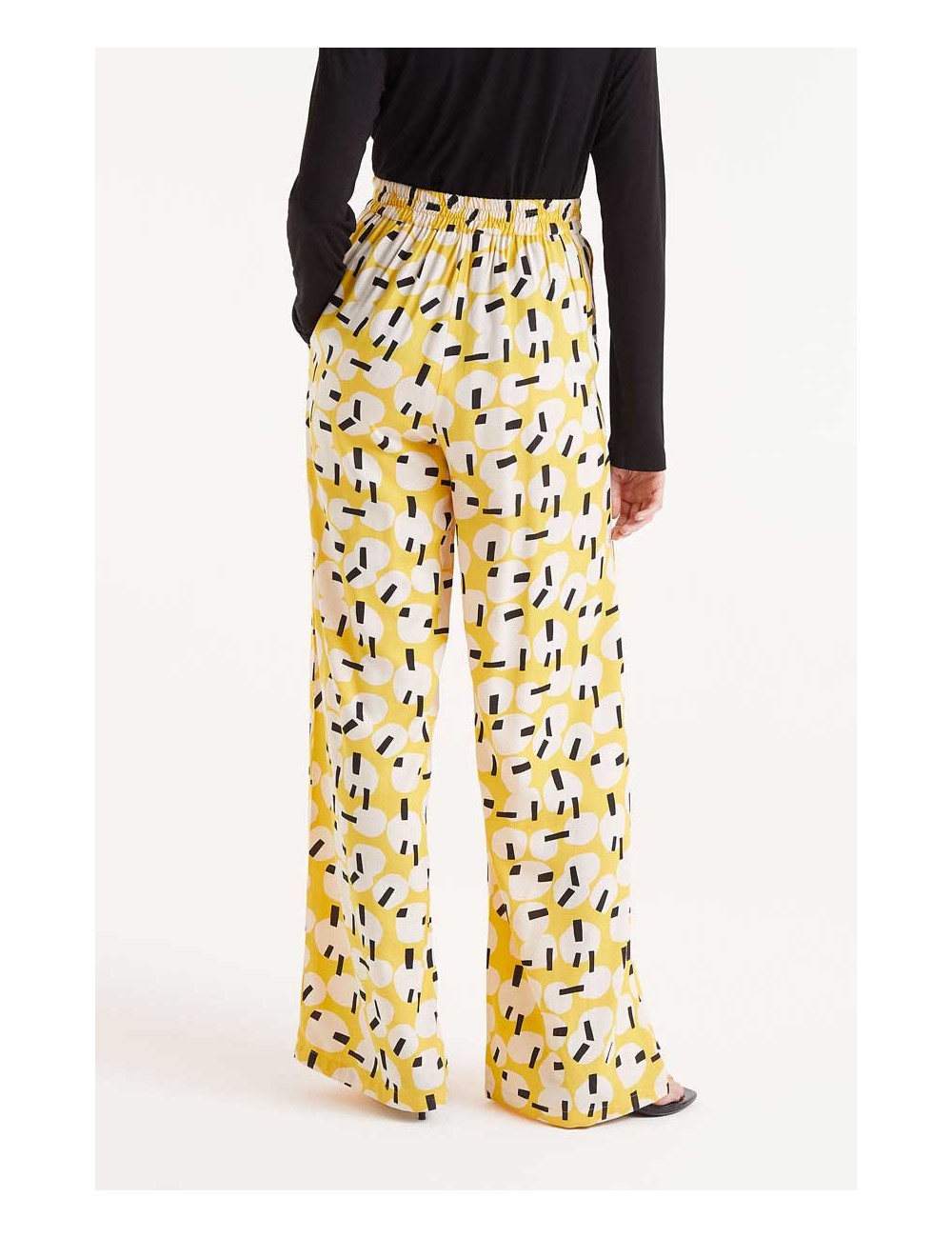 PANTALÓN LARGO ESTAMPADO GEOMÉTRICO ONIGIRI