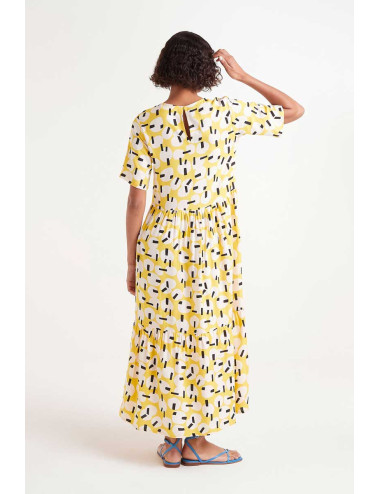 VESTIDO MIDI GEOMÉTRICO...