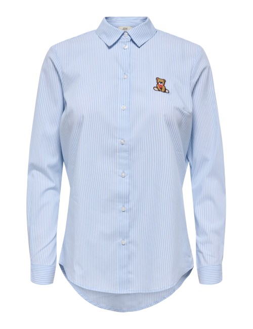 CAMISA MANGA LARGA BORDADO OSO