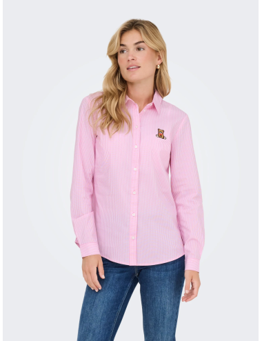 CAMISA MANGA LARGA BORDADO OSO