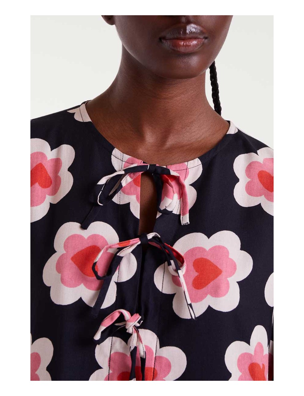 VESTIDO CORTO CON ESTAMPADO SWEETHEART