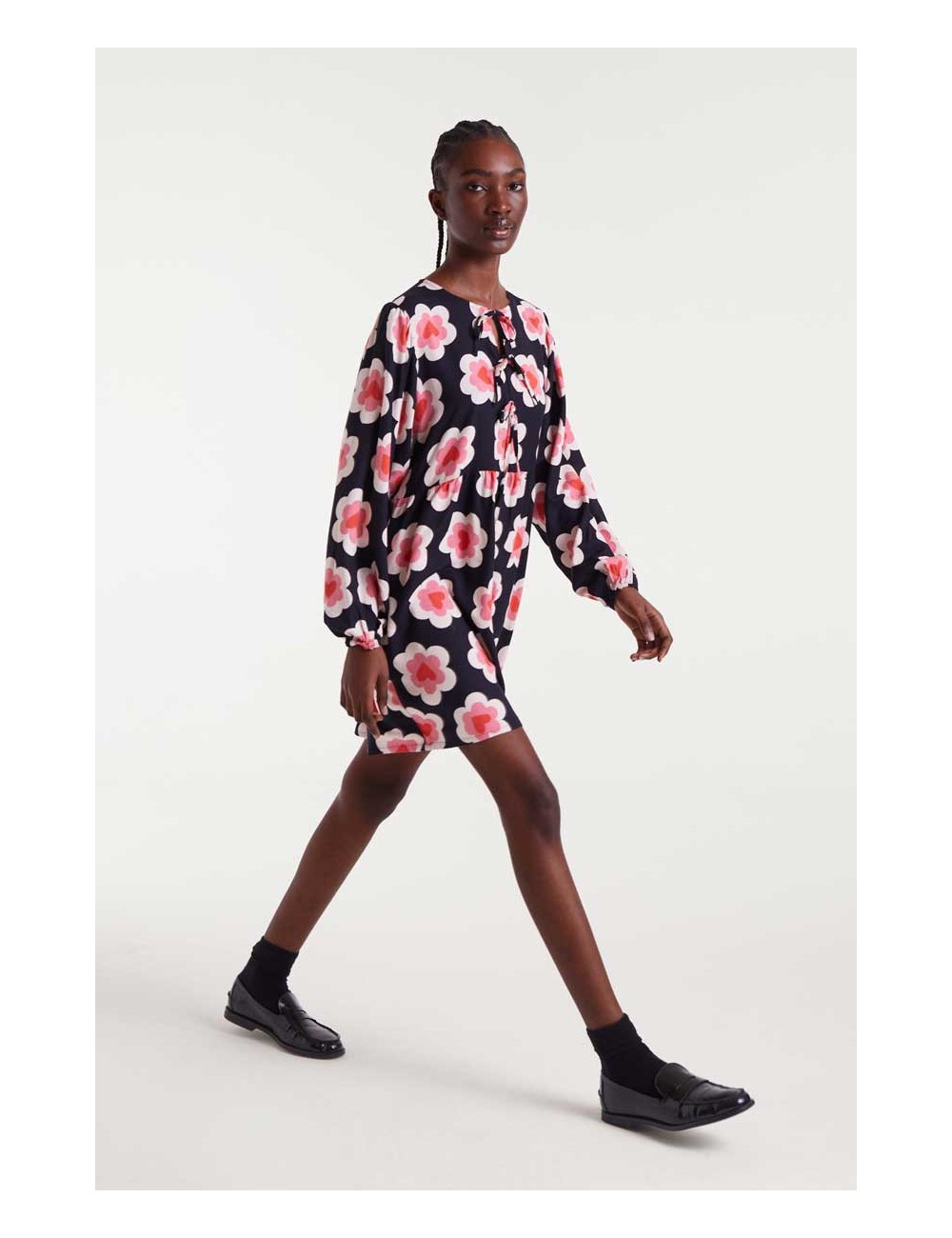 VESTIDO CORTO CON ESTAMPADO SWEETHEART