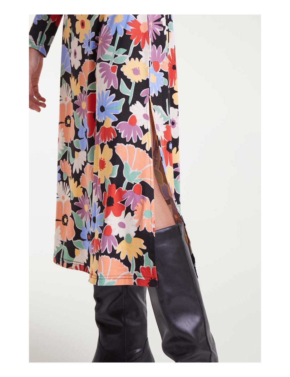 VESTIDO MIDI CON ESTAMPADO HAMPTON BIG