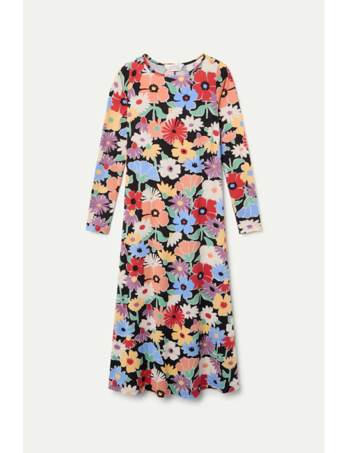 VESTIDO MIDI CON ESTAMPADO HAMPTON BIG