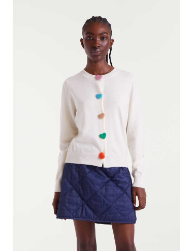 CÁRDIGAN PUNTO CON DETALLES...