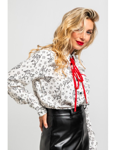 CAMISA LAZADA DE ESTAMAPADO...