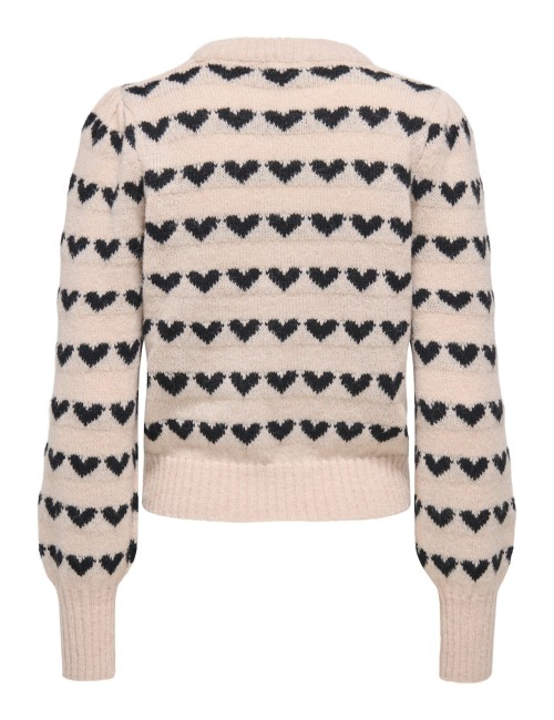 JERSEY PUNTO CORAZONES NEGROS