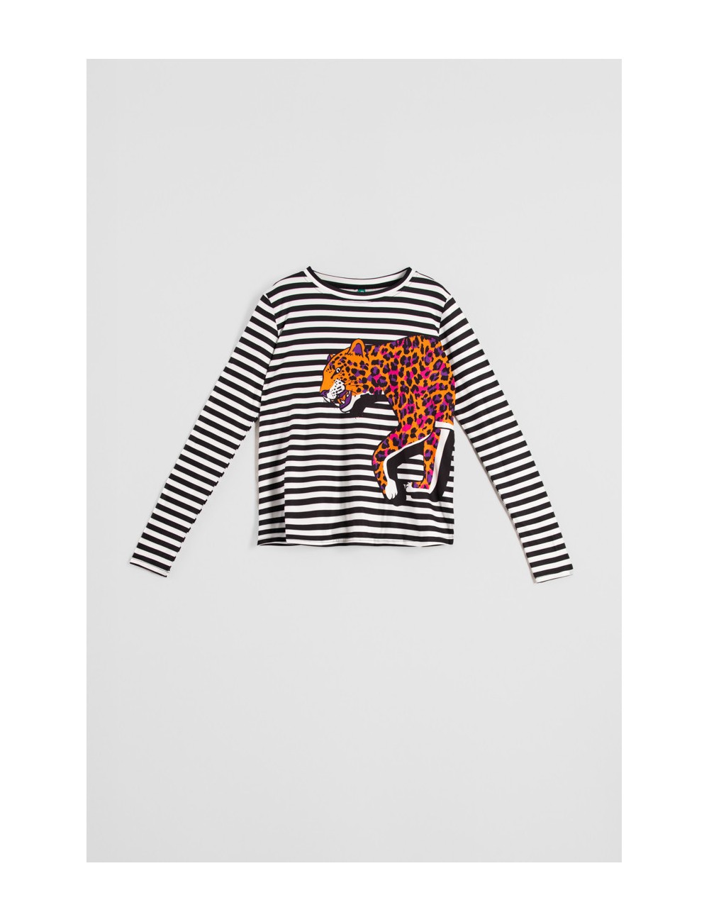 TOP DE ESTAMPADO ANIMAL NARANJA