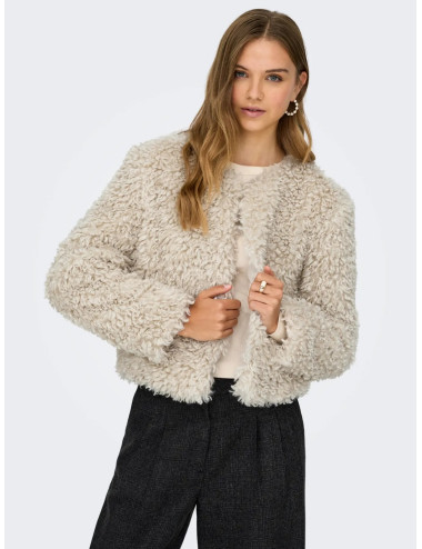 CHAQUETA PELO BEIGE