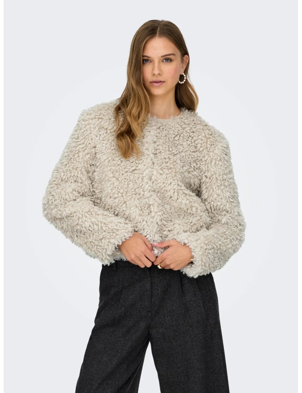 CHAQUETA PELO BEIGE
