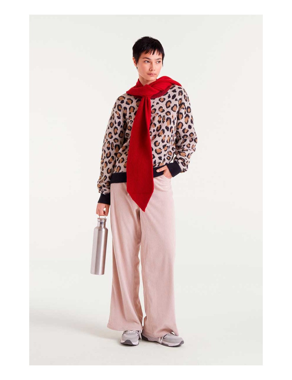 JERSEY JACQUARD CON ESTAMPADO MINI LEOPARD