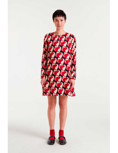 VESTIDO CORTO CON ESTAMPADO...