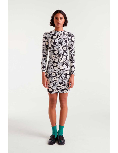 VESTIDO CORTO CON ESTAMPADO...