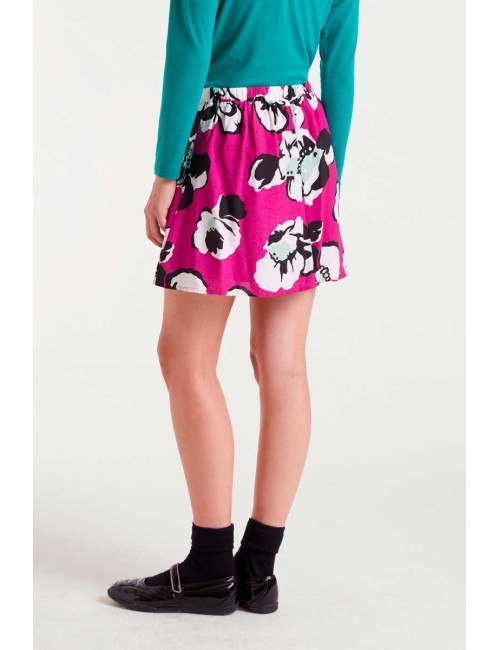 FALDA CORTA CON ESTAMPADO VIVID VIOLA
