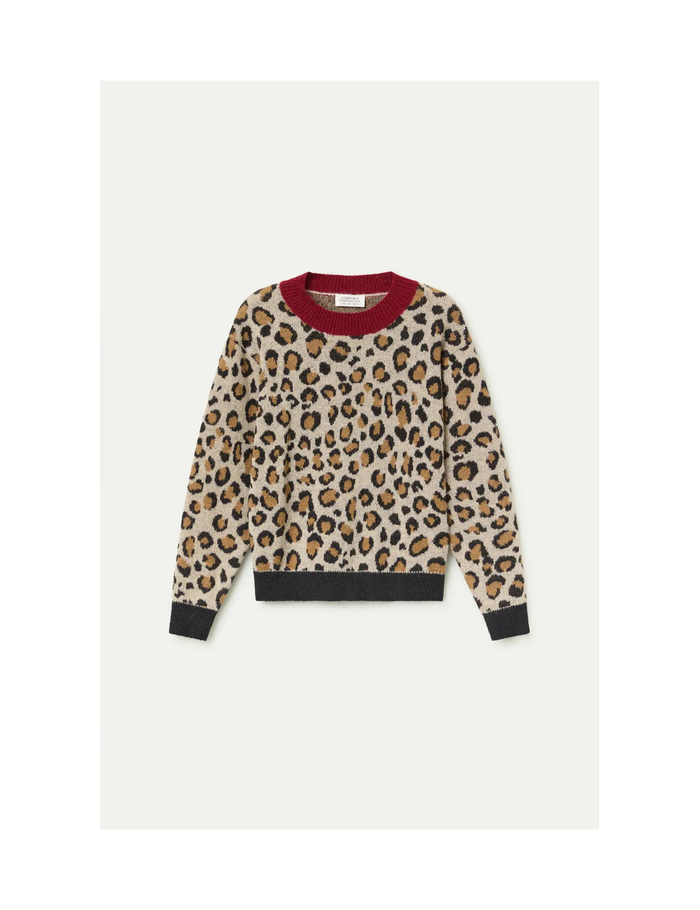 JERSEY JACQUARD CON ESTAMPADO MINI LEOPARD