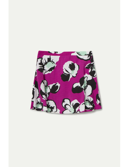 FALDA CORTA CON ESTAMPADO VIVID VIOLA