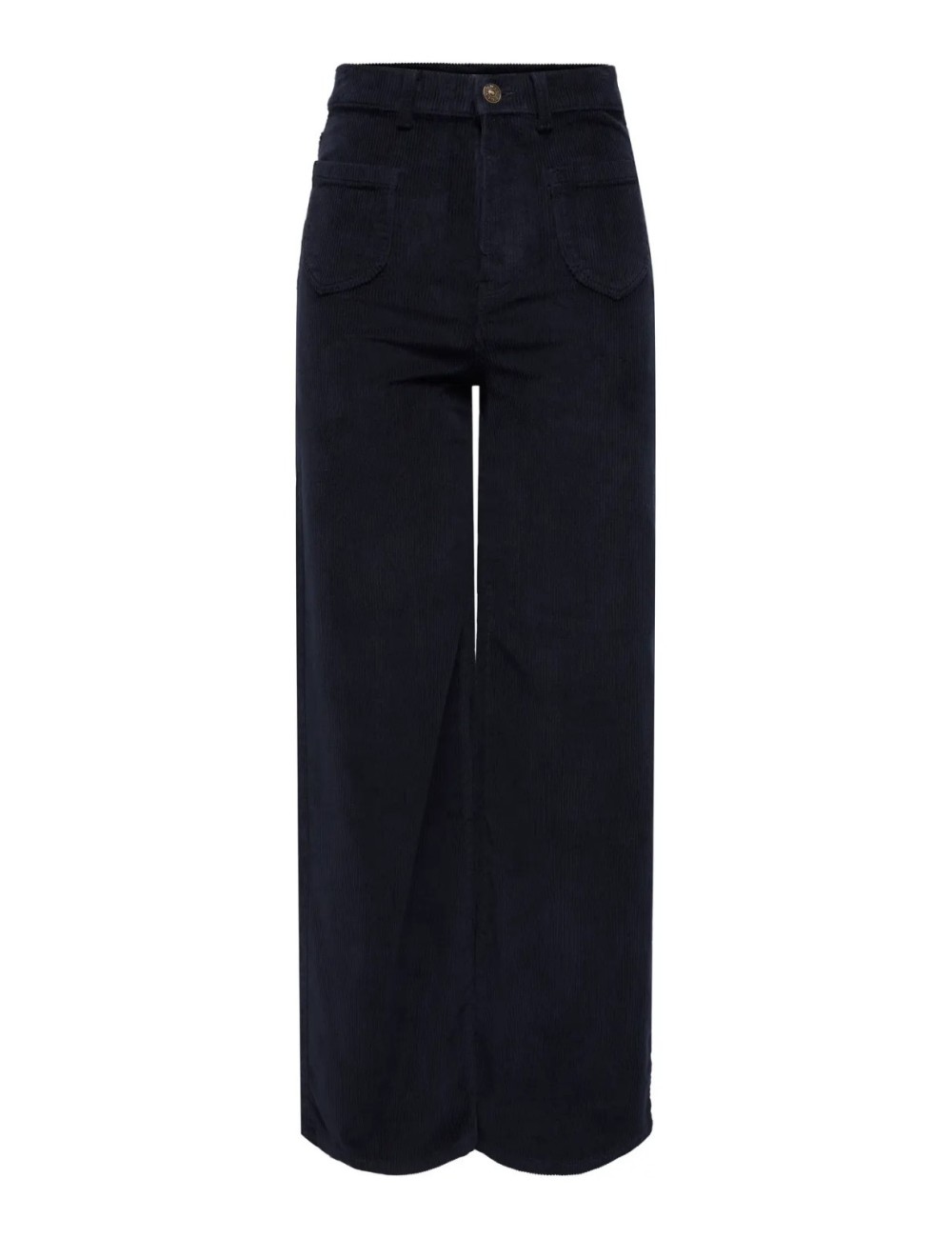 PANTALÓN PANA BOLSILLOS DELANTEROS AZUL MARINO