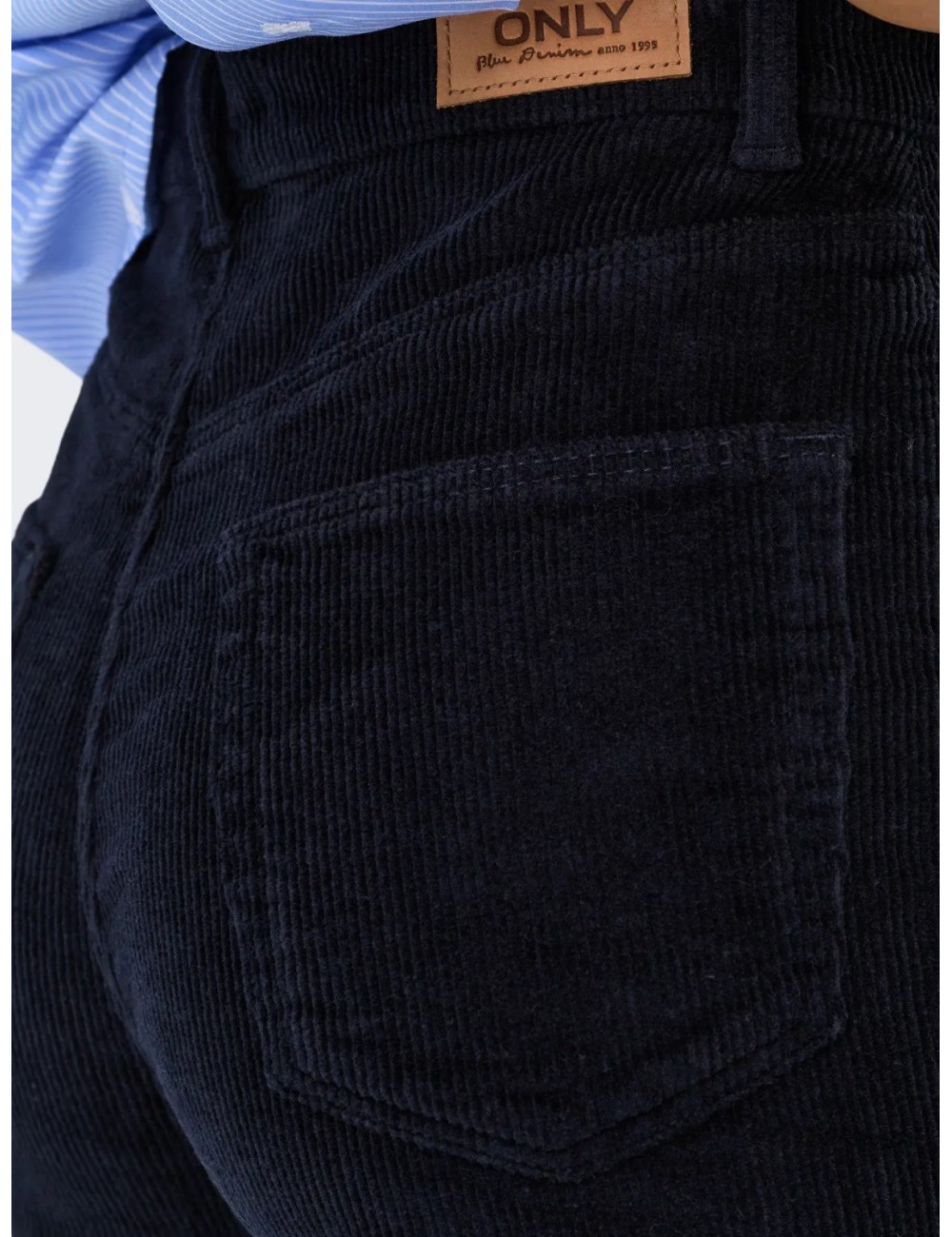 PANTALÓN PANA BOLSILLOS DELANTEROS AZUL MARINO