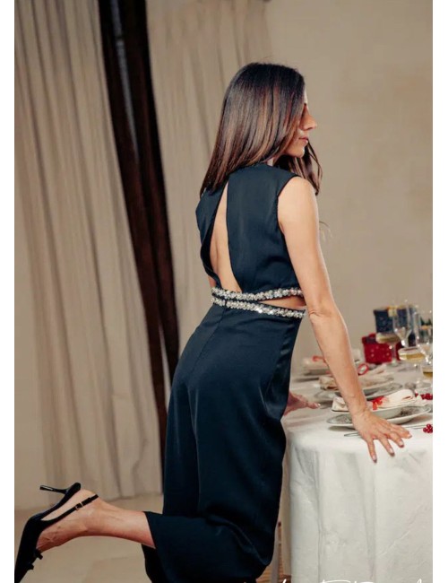 VESTIDO LARGO ESCOTE TRASEREO Y CUT OUT