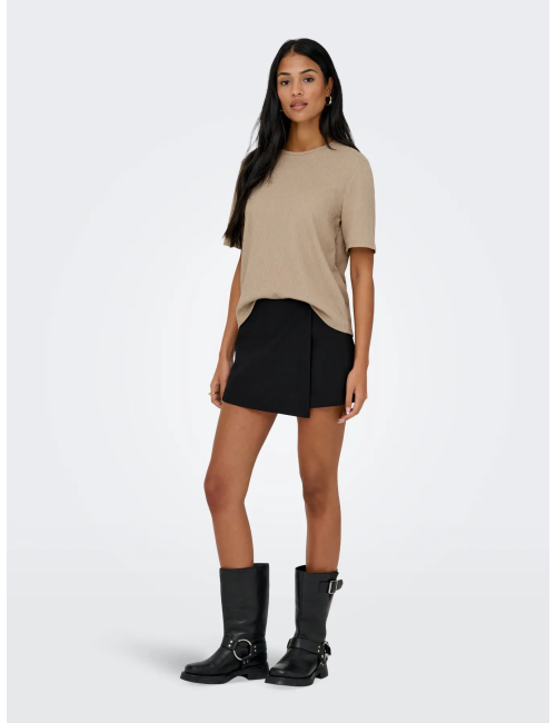 TOP MANGA CORTA CAMEL