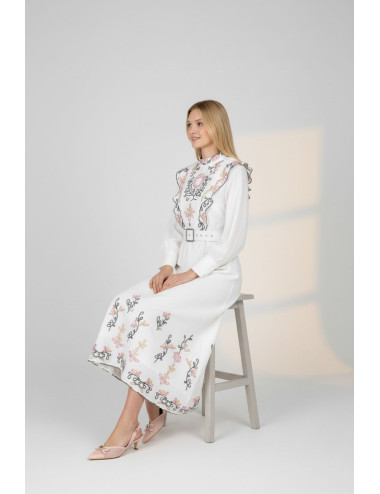 VESTIDO BORDADOS FLORALES...