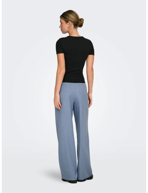 PANTALÓN CORTE STRAIGHT AZUL