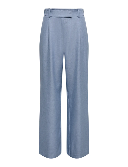 PANTALÓN CORTE STRAIGHT AZUL