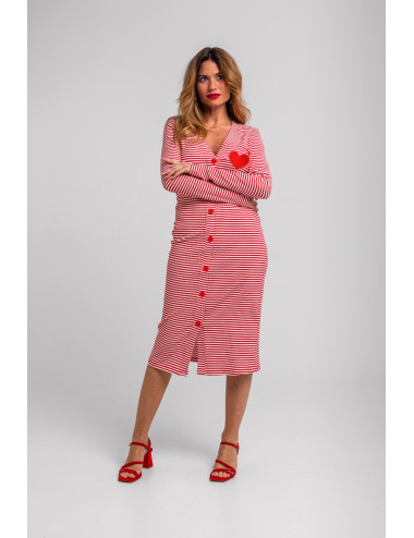 VESTIDO LARGO AJUSTADO CON...