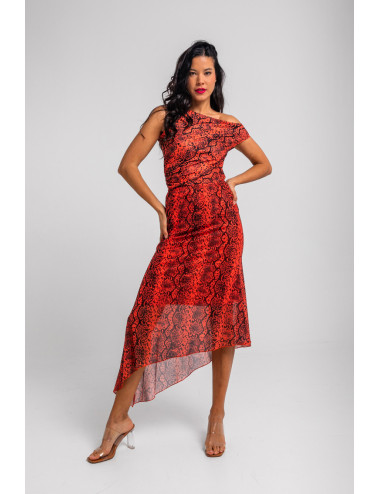 FALDA ASIMÉTRICA SERPIENTES...