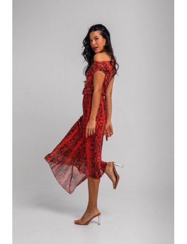 FALDA ASIMÉTRICA SERPIENTES...