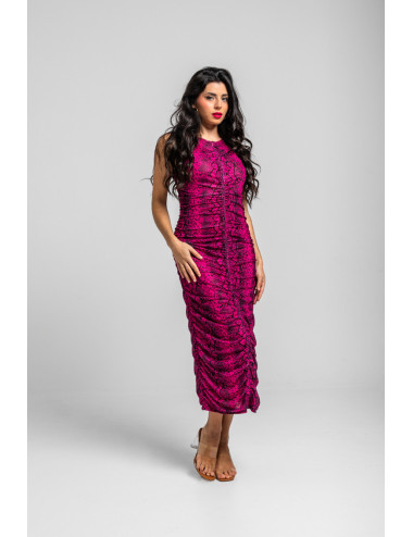 VESTIDO LARGO DRAPEADO...