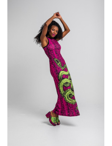 VESTIDO LARGO ESPALDA...