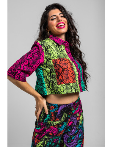 CAMISA CARGO CROP...