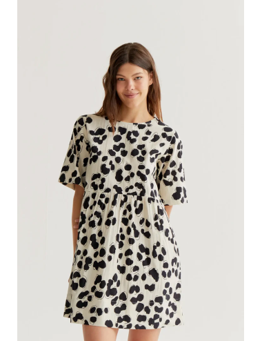 VESTIDO CORTO CON ESTAMPADO...