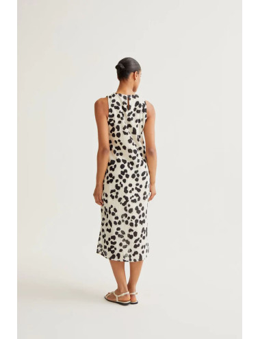 VESTIDO MIDI CON ESTAMPADO...