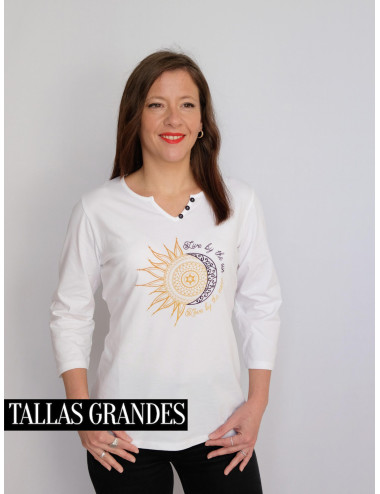 BLUSA ESTAMPADO SOL Y LUNA